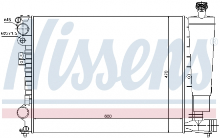 Piese Auto - Radiator apa racire motor CITROEN EVASION, JUMPY; FIAT SCUDO, ULYSSE; LANCIA ZETA; PEUGEOT 806, EXPERT 1.6/1.8/2.0 intre 1994-2006