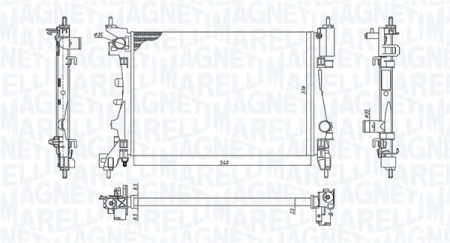 Racire - Radiator apa racire motor CITROEN NEMO; FIAT FIORINO, QUBO; PEUGEOT BIPPER, BIPPER TEPEE 1.4/1.4CNG dupa 2007
