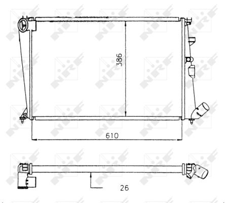 Radiator apa - Radiator apa racire motor potrivit CITROEN XANTIA 1.6/1.8/2.0 1993-2003