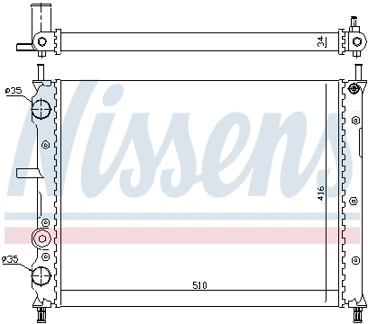 Racire - Radiator apa racire motor FIAT BRAVA, BRAVO I, MAREA 1.8/1.9D/2.0 intre 1995-2002
