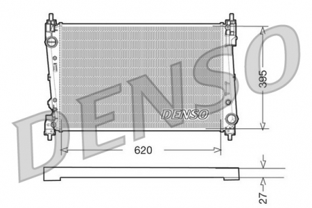 Radiator apa - Radiator apa racire motor potrivit FIAT BRAVO II, DOBLO; LANCIA DELTA III; OPEL CORSA D 1.3D-2.0D dupa 2006