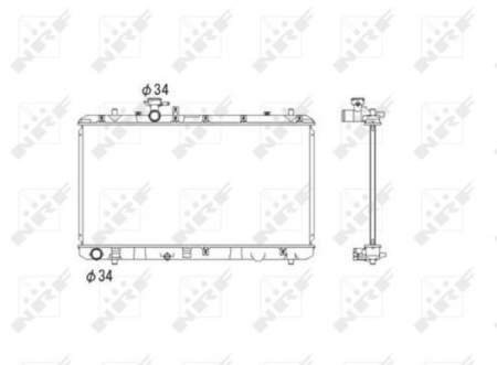 Piese Auto - Radiator apa racire motor FIAT SEDICI; SUZUKI SX4 1.5/1.6 dupa 2006