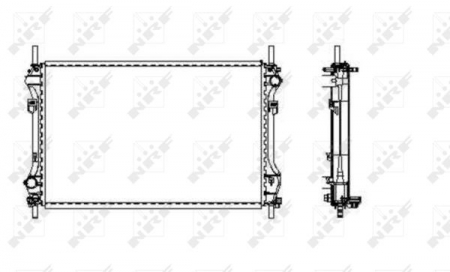 Radiator apa racire motor FORD TRANSIT 2.4D intre 2000-2006