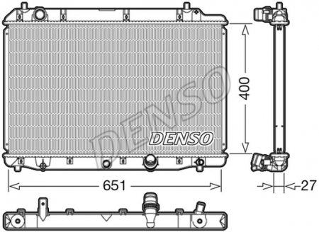 Radiator apa - Radiator apa racire motor potrivit HONDA CR-V II, FR-V 2.2D dupa 2005