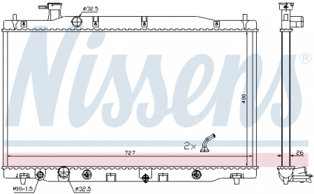 Piese Auto - Radiator apa racire motor HONDA CR-V III 2.0 intre 2006-2012