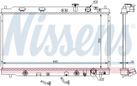 Piese Auto - Radiator apa racire motor HONDA INTEGRA 1.8 intre 1997-2001