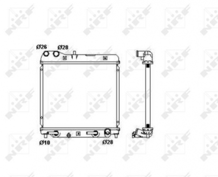 Radiator apa - Radiator apa racire motor potrivit HONDA JAZZ II 1.2/1.3/1.4 2002-2008