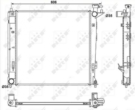 Piese Auto - Radiator apa racire motor HYUNDAI IX35; KIA SPORTAGE 1.7D/2.0D dupa 2010