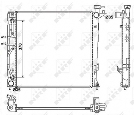 Radiator apa racire motor HYUNDAI IX35; KIA SPORTAGE 2.0D dupa 2010