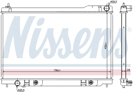 Piese Auto - Radiator apa racire motor INFINITI FX 4.5 intre 2003-2008