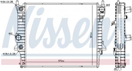 Piese Auto - Radiator apa racire motor JAGUAR S-tip, XF, XJ 2.5-4.2 intre 1999-2015