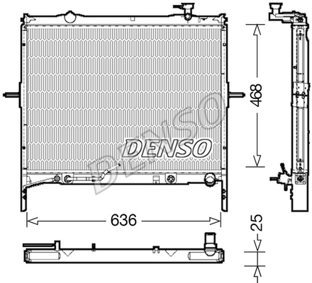 Radiator apa - Radiator apa racire motor potrivit KIA SORENTO I 2.5D dupa 2002