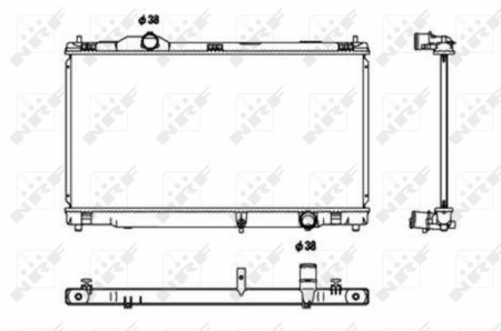 Radiator apa - Radiator apa racire motor potrivit LEXUS IS C, IS II 2.5 2005-2015