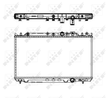 Radiator apa - Radiator apa racire motor potrivit MAZDA 626 IV 2.0D 1992-1997