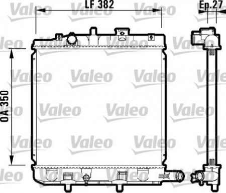 Racire motor - Radiator apa racire motor potrivit MAZDA DEMIO 1.3 1998-2003
