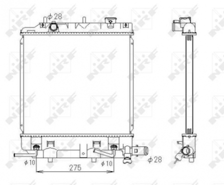 Radiator apa - Radiator apa racire motor potrivit MAZDA DEMIO 1.5 2000-2003