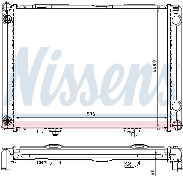 Piese Auto - Radiator apa racire motor MERCEDES 190 (W201) 2.5D 04.85-08.93
