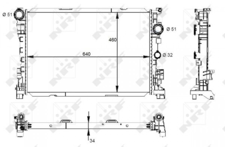 Radiator apa - Radiator apa racire motor Mercedes Clasa C (C204), C T-MODEL (S204), C (W204), CLS (C218), CLS SHOOTING BRAKE (X218), E T-MODEL (S212), E (W212), SL (R231), SLK (R172), SLS AMG (C197) 5.5/6.0/6.2 dupa