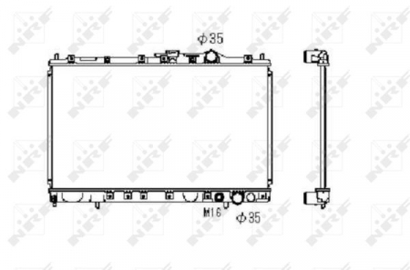 Radiator apa - Radiator apa racire motor potrivit MITSUBISHI SPACE, SPACE RUNNER 1.8/2.0 1991-1999