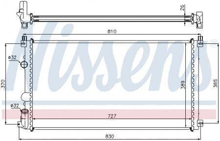 Racire - Radiator apa racire motor NISSAN INTERSTAR; OPEL MOVANO; RENAULT MASTER II, MASTER PRO 1.9D-3.0D dupa 2000