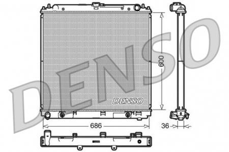 Radiator apa - Radiator apa racire motor potrivit NISSAN PATHFINDER III 4.0 dupa 2005