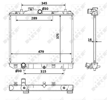 Piese Auto - Radiator apa racire motor OPEL AGILA; SUZUKI SPLASH 1.0-1.2LPG dupa 2008