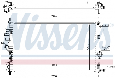 Piese Auto - Radiator apa racire motor OPEL INSIGNIA A, INSIGNIA A COUNTRY; SAAB 9-5 2.0D intre 2008-2017
