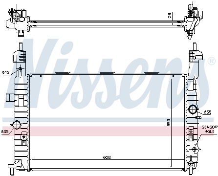 Piese Auto - Radiator apa racire motor  OPEL MERIVA A 1.4-1.8 intre 2003-2010