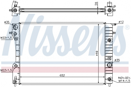 Radiator apa racire motor OPEL OMEGA B 2.0-3.0 intre 1994-2003