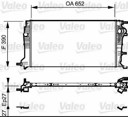 Radiator apa racire motor RENAULT FLUENCE, GRAND SCENIC III, MEGANE CC, MEGANE III, SCENIC III 1.6ALK-2.0D dupa 2008