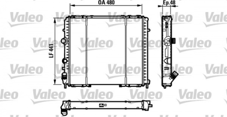 Radiator apa - Radiator apa racire motor potrivit RENAULT KANGOO, KANGOO EXPRESS 1.9D dupa 1997