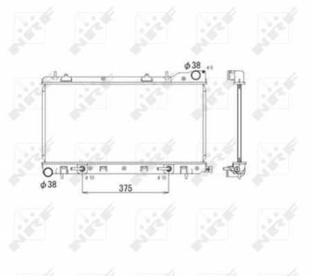 Racire motor - Radiator apa racire motor potrivit SUBARU FORESTER 2.0 1998-2002