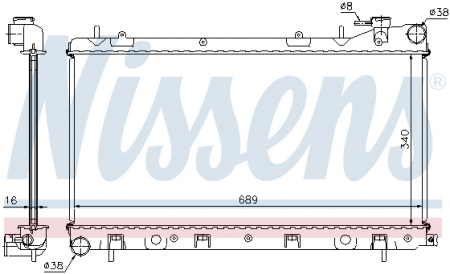 Piese Auto - Radiator apa racire motor SUBARU IMPREZA 1.6/1.8/2.0 intre 1992-2000