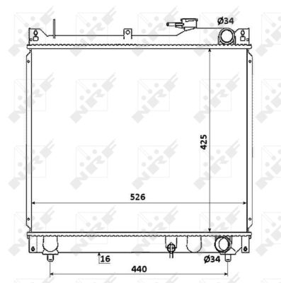 Racire motor - Radiator apa racire motor potrivit SUZUKI GRAND VITARA I 1.6 1998-2003