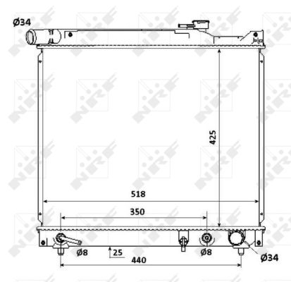 Radiator apa racire motor SUZUKI GRAND VITARA I 2.0D intre 1998-2003