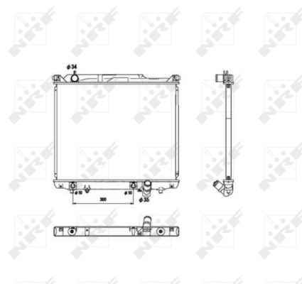 Radiator apa - Radiator apa racire motor potrivit SUZUKI GRAND VITARA I, GRAND VITARA II 2.7 2001-2008