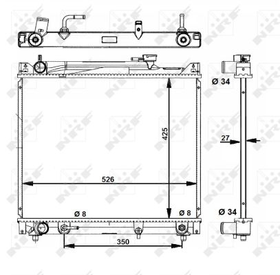 Piese Auto - Radiator apa racire motor SUZUKI GRAND VITARA I, VITARA 2.0/2.5 intre 1994-2003