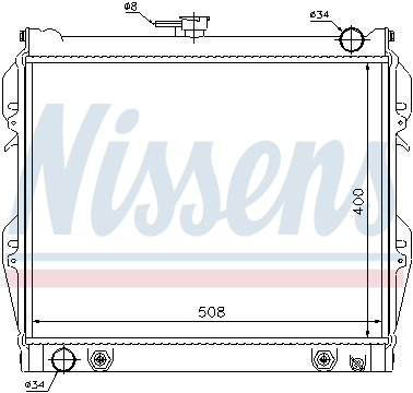 Piese Auto - Radiator apa racire motor TOYOTA 4 RUNNER, HILUX IV, HILUX V; VW TARO 1.8-2.4 intre 1983-1998