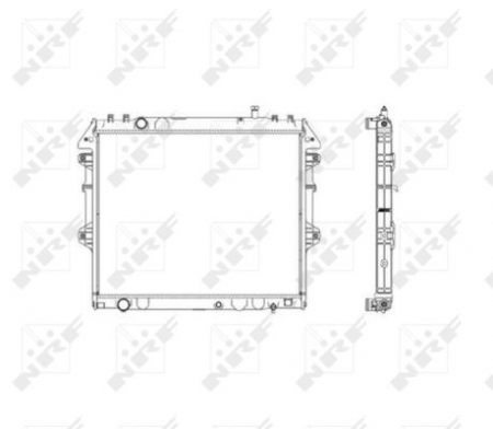 Radiator apa racire motor TOYOTA HILUX VI 2.5D intre 2001-2005