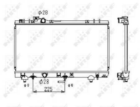 Radiator apa - Radiator apa racire motor potrivit TOYOTA PASEO 1.5 1995-1999