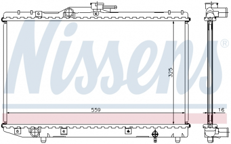 Piese Auto - Radiator apa racire motor  TOYOTA STARLET 1.3 intre 1989-1999