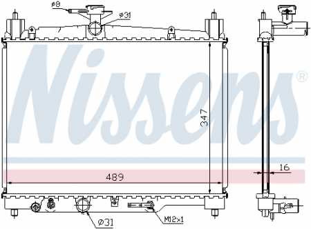 Radiator apa racire motor TOYOTA YARIS 1.0/1.3 intre 1999-2005