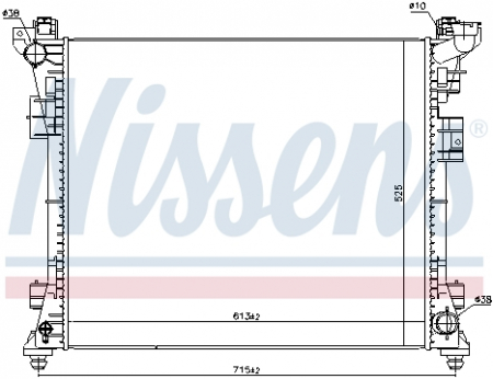 Radiator apa racire motor (transmisie automata) CHRYSLER VOYAGER V; DODGE GRAND CARAVAN; LANCIA VOYAGER; VW ROUTAN 3.3-4.0 dupa 2007