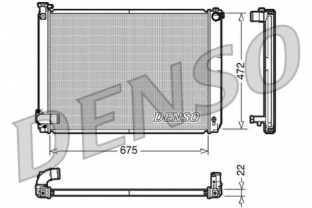 Radiator apa - Radiator apa racire motor potrivit LEXUS RX 3.3H 2004-2008 - (transmisie automata)