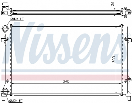 Piese Auto - Radiator apa racire motor (transmisie automata/manuala) AUDI A3; SEAT ALTEA, ALTEA XL, LEON, TOLEDO III; SKODA OCTAVIA II, YETI; VW CADDY III, CADDY IV 1.4-2.5 dupa 2003