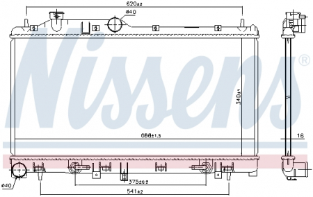 Piese Auto - Radiator apa racire motor (transmisie automata/manuala) SUBARU FORESTER, IMPREZA, LEGACY IV, OUTBACK, XV 1.6/2.0/2.5 dupa 2003