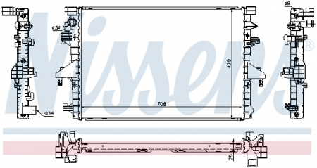 Piese Auto - Radiator apa racire motor (transmisie automata/manuala) VW MULTIVAN V, TRANSPORTER V 2.0/2.0D intre 2009-2015