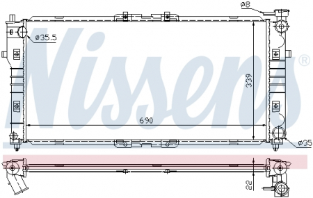 Piese Auto - Radiator apa racire motor (transmisie automata) MAZDA 626 IV, 626 V, MX-6 1.8/2.0 intre 1991-2002