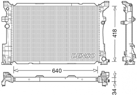 Radiator apa - Radiator apa racire motor (transmisie automata) Mercedes Clasa A (W176), B (W246, W242), CLA (C117), CLA SHOOTING BRAKE (X117), GLA (X156) 2.0/2.0CNG dupa 2012