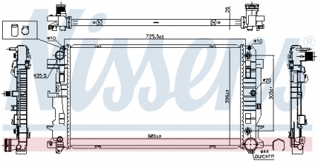 Piese Auto - Radiator apa racire motor (transmisie automata) MERCEDES SPRINTER 3,5-T (906), SPRINTER 3,5-T (907, 910), SPRINTER 3,5-T TOURER (907), SPRINTER 3-T (906), SPRINTER 3-T (907), SPRINTER 3-T (910 1.8-3.5